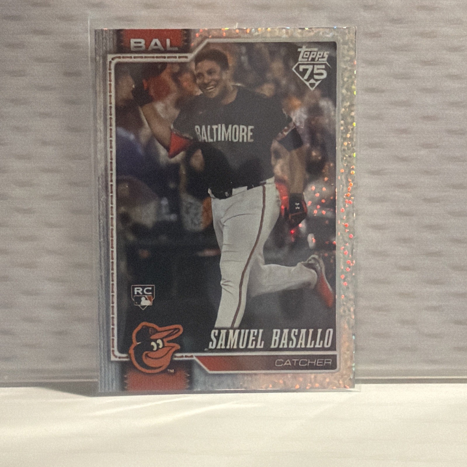 Samuel Basallo 2026 Topps Series 1 - #104 Rookie - Sand Glitter