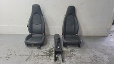 2006-2012 Porsche Cayman Gray Leather Front Bucket Seats Wconsole Manual 2006-2012 Porsche Cayman Gray Leather Front Bucket Seats Wconsole Manual