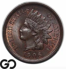 1906 Indian Head Cent Penny, Gem BU++