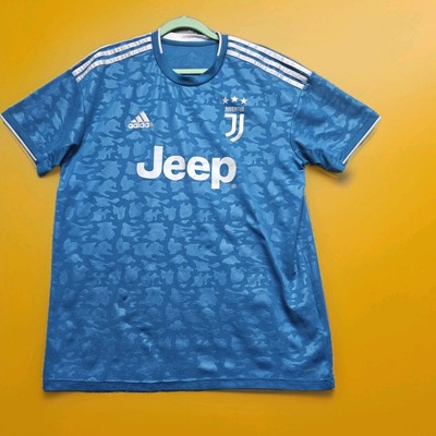 Adidas Juventus 2019/20 Jeep Script Third Blue Jersey Authentic