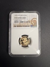1999 Half Sovereign Graded By NGC PF68 Ultra Cameo. 3.99g Of 22ct Gold