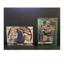 Topps/Prizm 2025 Babe Ruth Lou Gehrig DD-20 & Rogers Hornsby Green Prizm #62