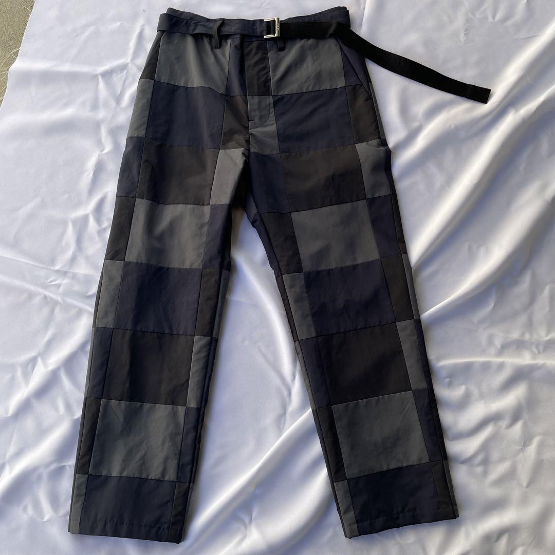 Sacai 23AW Patchwork Pants Black Multi Size 0 | eBay