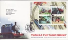 GB Stamps First Day Cover Thomas the Tank Engine MS, TV, cartoon  SHS Train 2011