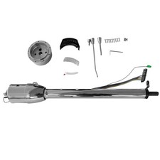 Tilt Auto 30 Steering Column No Key Shift Indicator W Wheel Adapter Chrome
