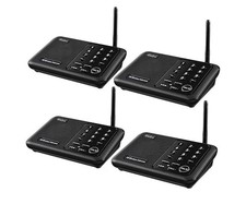 Wireless Intercom System for Home 5280 Feet Range 10 Channel 3 Code - 4 Pack