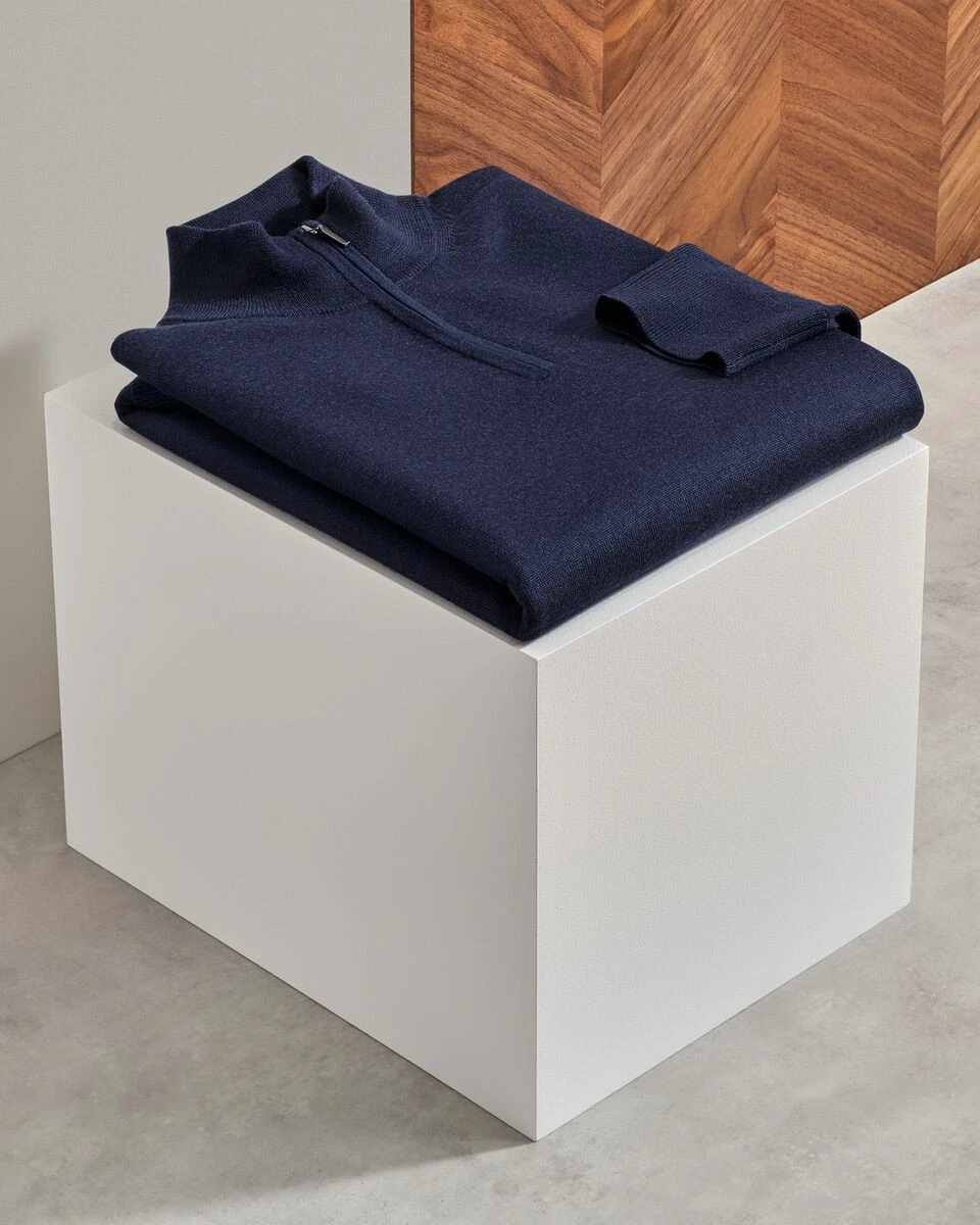 CHARLES TYRWHITT 100% MERINO WOOL ZIP-NECK JUMPER, BRAND NEW
Opens in a new window or tab