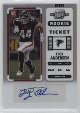 2022 Panini Contenders Optic Rookie Ticket Silver Prizm Troy Andersen Auto 18yu