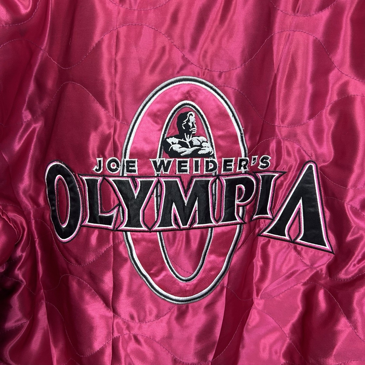 Official Joe Weider's MR OLYMPIA Men's Pink Satin Bodybuilding