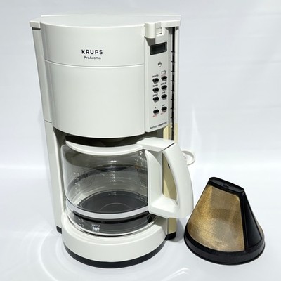 KRUPS ProAroma 12 Cup Programmable Coffee Maker Type 453 with Reusable Filter