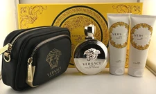 Versace Women’s Fragrance & Body Care Gift Set – 4-Piece Kit (New)