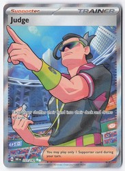 Judge 222/182 Destined Rivals Full Art Ultra Rare Holo