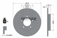 2X Textar Bremsscheibe PRO 92291703 FüR KIA PDE Pden Hyundai PD I30 Fastback Van