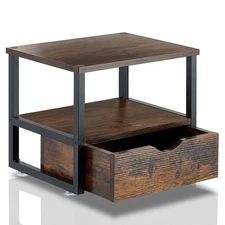 2 Tier Desktop Printer Stand,Printer Stand with Drawers,Printer Shelf for Top...