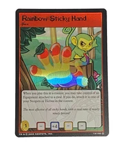 Neopets TCG Lost Desert Rainbow Sticky Hand 12/100 2005 Holo / Foil NM UNPLAYED