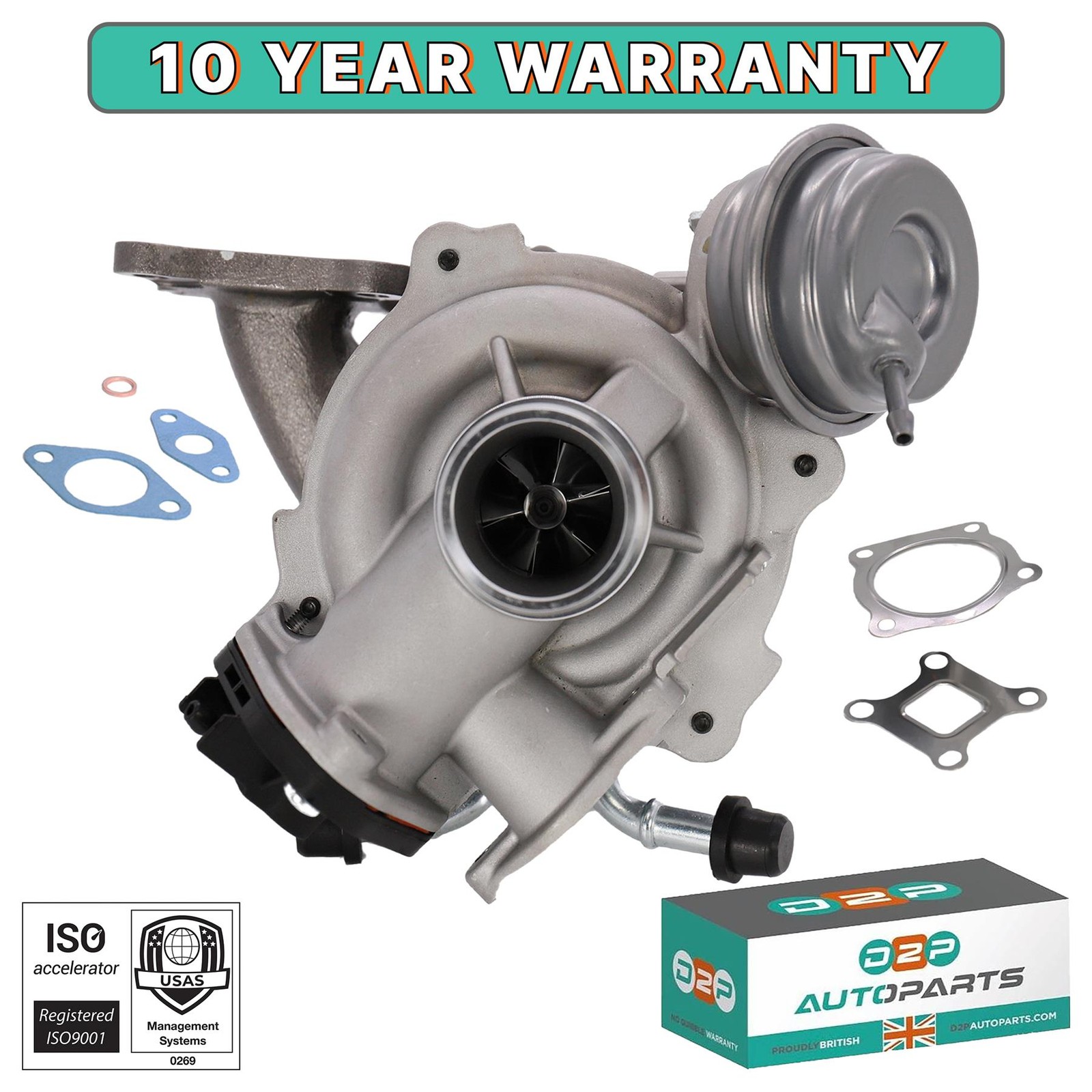 TURBOCHARGER FOR FORD FOCUS FIESTA B-MAX C-MAX ECOSPORT MONDEO TOURNEO TRANSIT