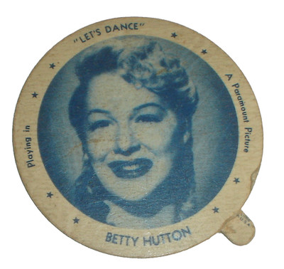 Vintage Meadow Gold Chocolate Ice Cream Betty Hutton Dixie Lid