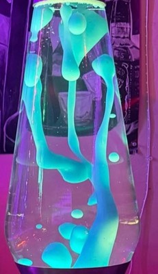 Mathmos Astro Turquoise Blue/Clear Lava Lamp (Bottle Only) Discontinued Colour