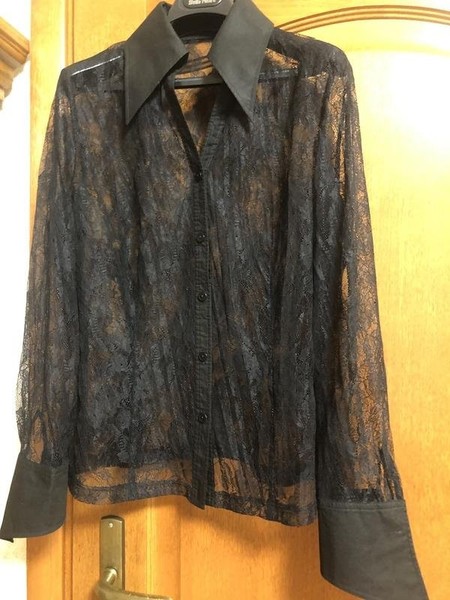Women Betty Barclay Shirt Black Lace 42 / XL / 50