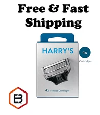 Harry's Men's Razor Blades 4 Count -5 Blade Cartridges Refills