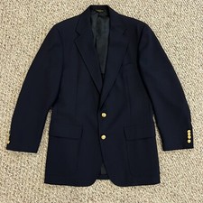 Palm Beach Vintage Blazer Mens Gold Buttons Made in Usa