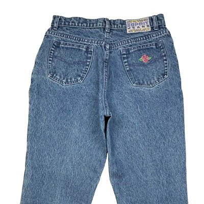Vintage 80s Esprit Jeans Rose Flowers Size 32