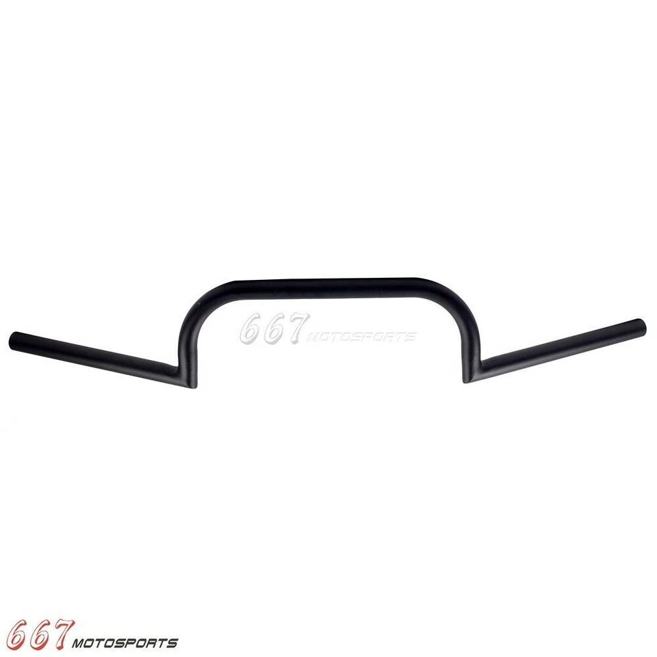 Clubman 7/8" Motorcycle Handlebars For Harley Sportster Chopper Cafe Racer Black — 第 2/4 张图片