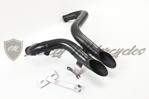 Sportster 883 Exhaust 1984-2014 BLK Header Harley Davidson LAF 2" Drag Pip