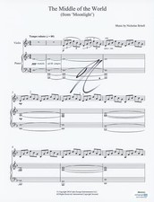 Nicholas Britell "Moonlight" AUTOGRAPH Signed 'Middle of the World' Sheet Music