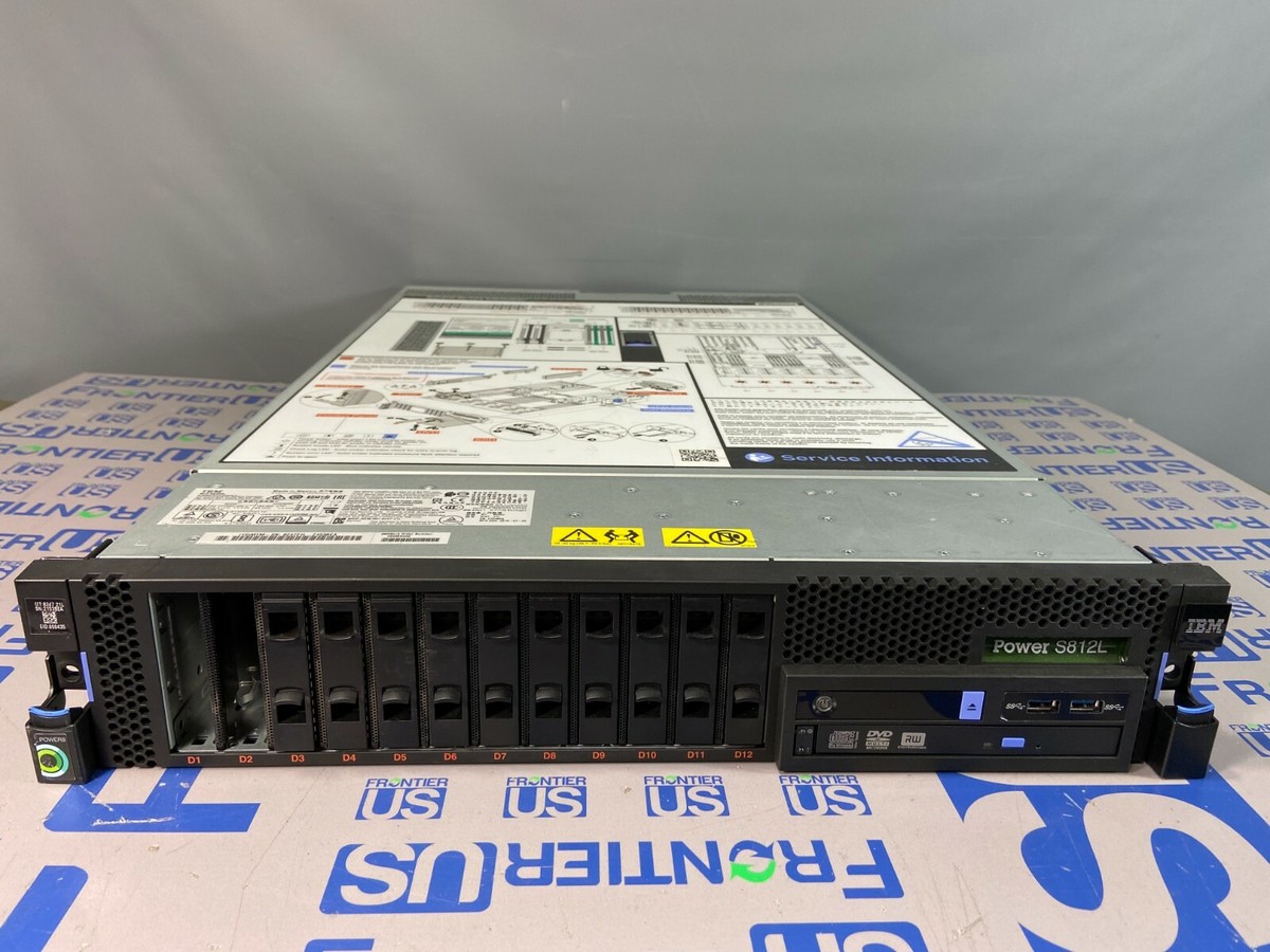 IBM 8247-21L Power8 Server S812L 10Core 3.42GHz Cpu 0GB RAM