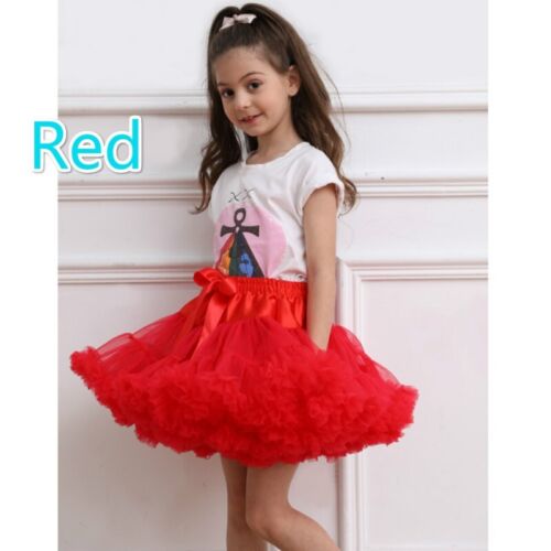 Kids Girl Lolita Tutu Skirt Ruffle Crinoline Underskirt Ballet Dance Cosplay - Picture 19 of 26