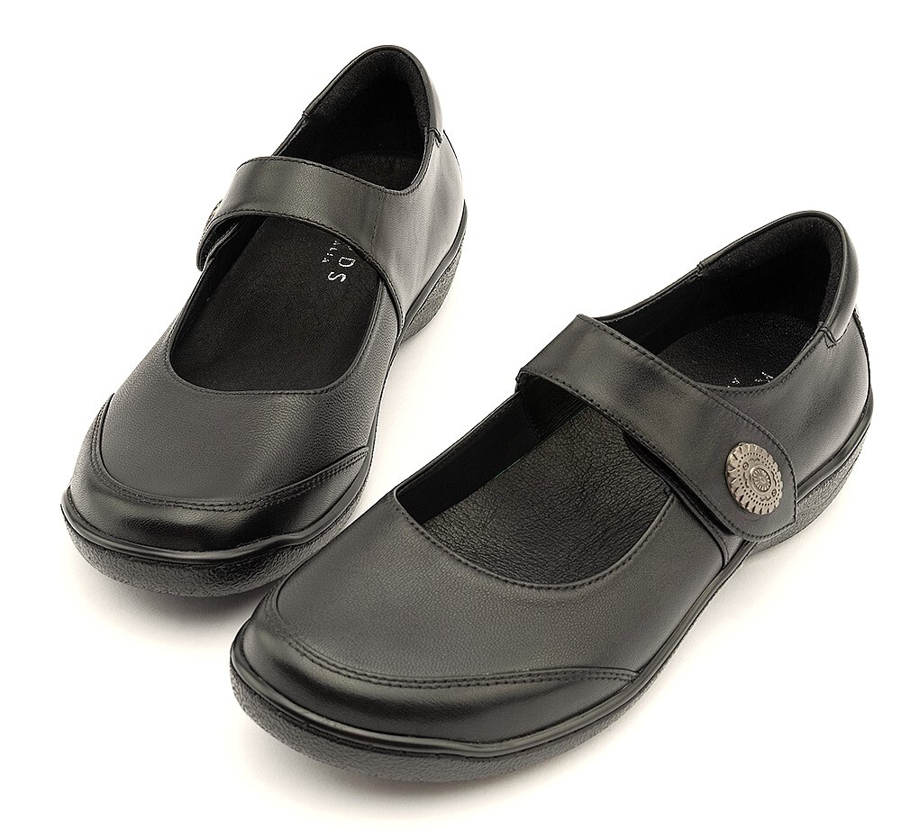 Klouds Shoes Orthotic Friendly Stretch Leather Strap Shoes Klouds