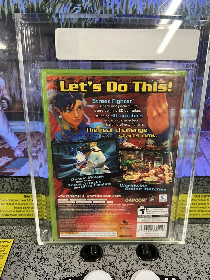 2009 XBOX 360 Street Fighter IV 4 Graded VGA 80+ NM BRAND NEW SEALED - Image 3 of 4