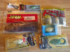 Lure Lot Spro, Zoom, Strike King Rage Tail Fishing Lures, toads, Waker H20 Expre