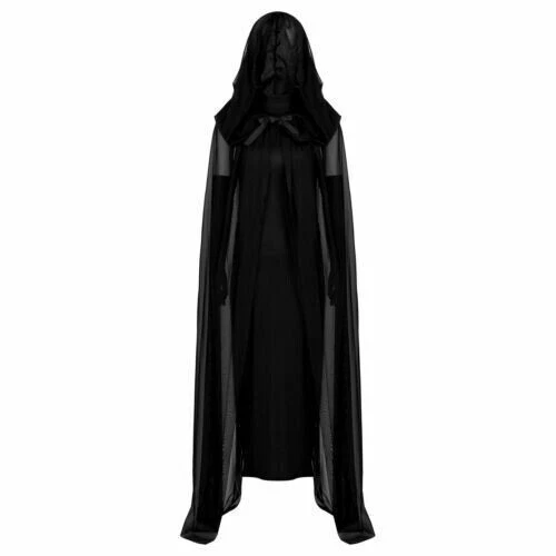 Renaissance Priester Zauberer Gewand Halloween Cosplay Kostüm Cape mit Kapuze Unisex - Bild 20 von 44