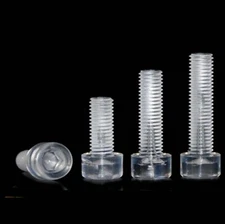 Clear Plastic Hexagon Socket Head Cap Screw Allen Hex Bolts M3 M4 M5 M6 M8 M10
