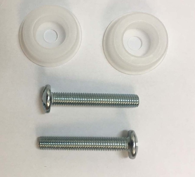 2 X Headboard Bolts Screws With Plastic Washers 4 Divan Beds for sale