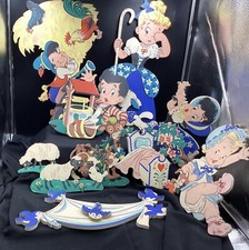 Mother Goose Pin-Up Nursery Designs Group Of 14 Wall Hangings VTG 1950  s