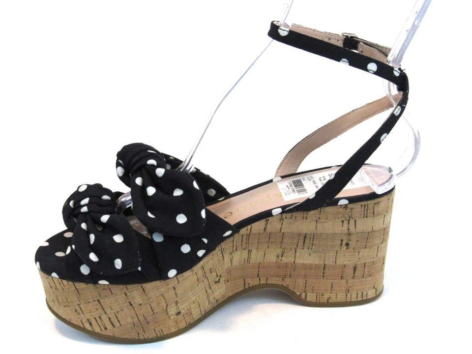 Kate Spade New York Julep Platform Wedge Sandal (Women's) - Black - Sz 7/7.5 M - Image 2 of 4