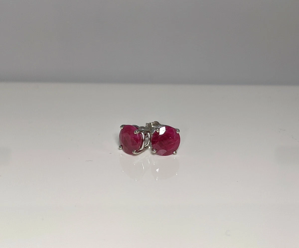 Certified ruby hotsell earrings
