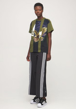 ADIDAS performance W AeKn Snp Pnt GE5490 size small pull on track pants Crop Mod