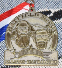 2010 Hatfield & McCoy 11th Annual Half Marathon Medal
