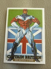 2024 Skybox Marvel Masterpieces ‘92 Platinum Captain Britain #15 Canvas