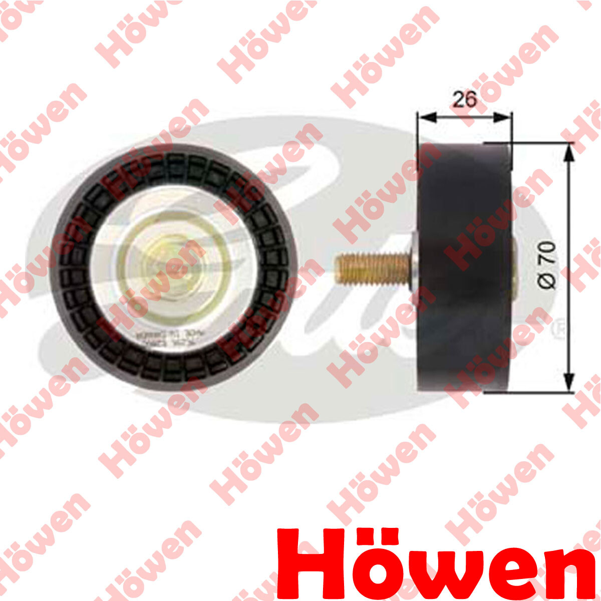 Fits BMW 3 Series 1 1.6 1.8 1.9 2.0 Deflection Guide Pulley Howen 11281440378
