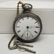 MAPW20 1881 Waltham Coin Silver P/W, Gr. P.S. Bartlett, Sz. 18s, 15 J., Works.