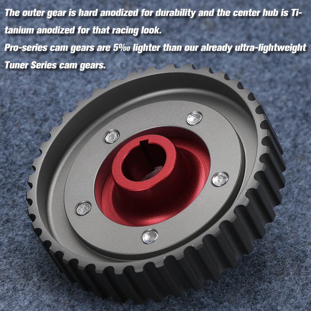 Adjustable Racing Red Cam Gear For 19882000 Honda Civic CRX D15 D16