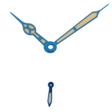 Zeigersatz ETA UNITAS 6497 6498 / Hands SET Superluminova IP BLUE 12,5/17/5mm 