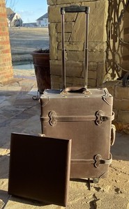 Chatterbox Trunk Set for Scrapbooking Scrapbook Brown Luggage Leather