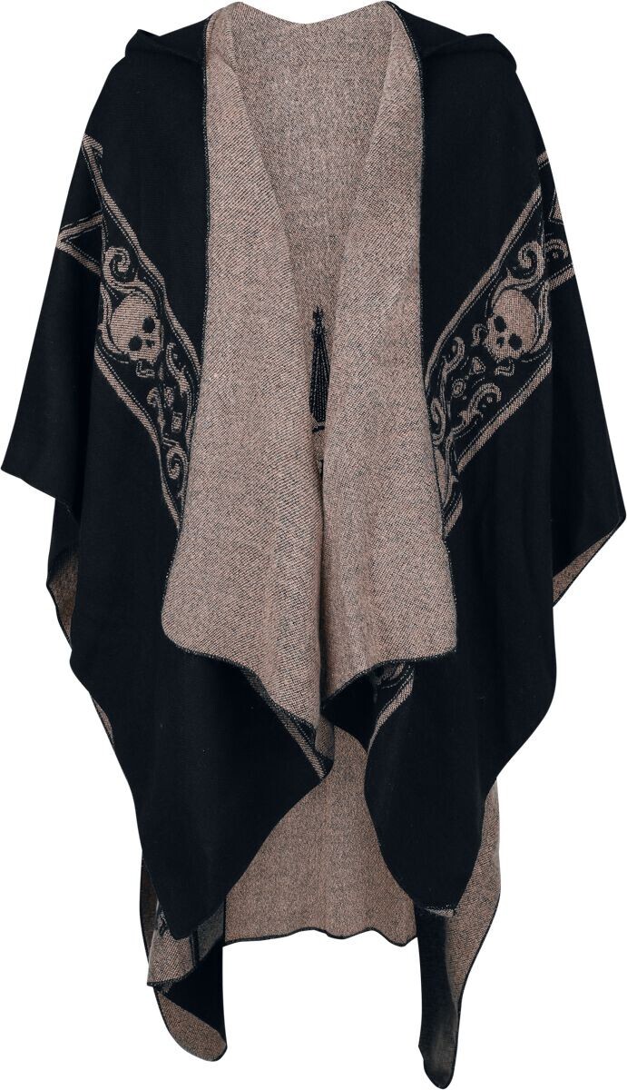 ジャケット・アウター L'Appartement GOOD GRIEF Fringe Poncho SherryDC Women's Zig-Zag Knit Tassel Fringed Pullover Poncho
