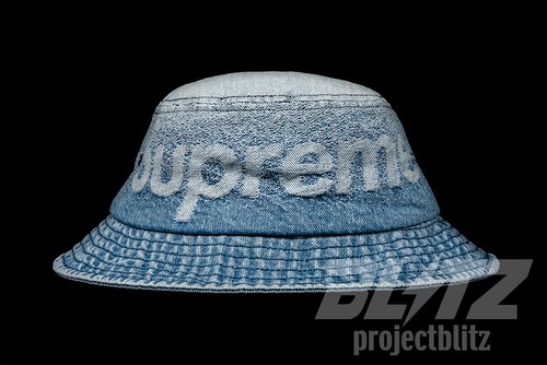 SUPREME FADE JACQUARD DENIM CRUSHER 
